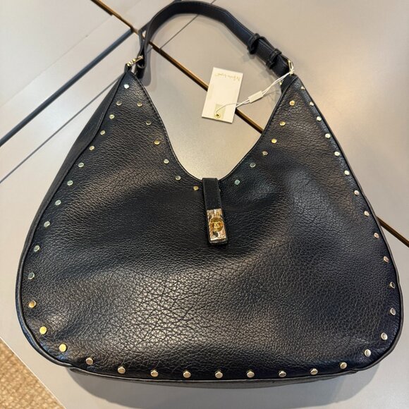 Handbags - Studded Hobo Bag